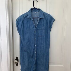 Old Navy Denim Blue Button-Down Dress